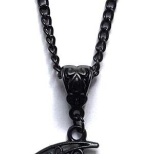 Gothic Moon Crystal Pendant Necklace Women Dark Costume Jewelry Purple